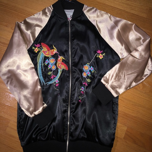 Boohoo Jackets & Blazers - Women’s floral bomber jacket